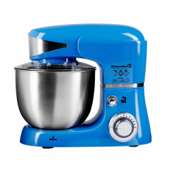 Mixer planetar cu bol din inox Hausberg HB-7620BL, 1000 W, 6 trepte, 5 L, Albastru