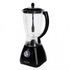 Blender cu rasnita de cafea Royalty Line RL-SM-400P.2L, 500W, 1.5 L, 2 viteze + Pulse, Zdrobire gheata, Negru